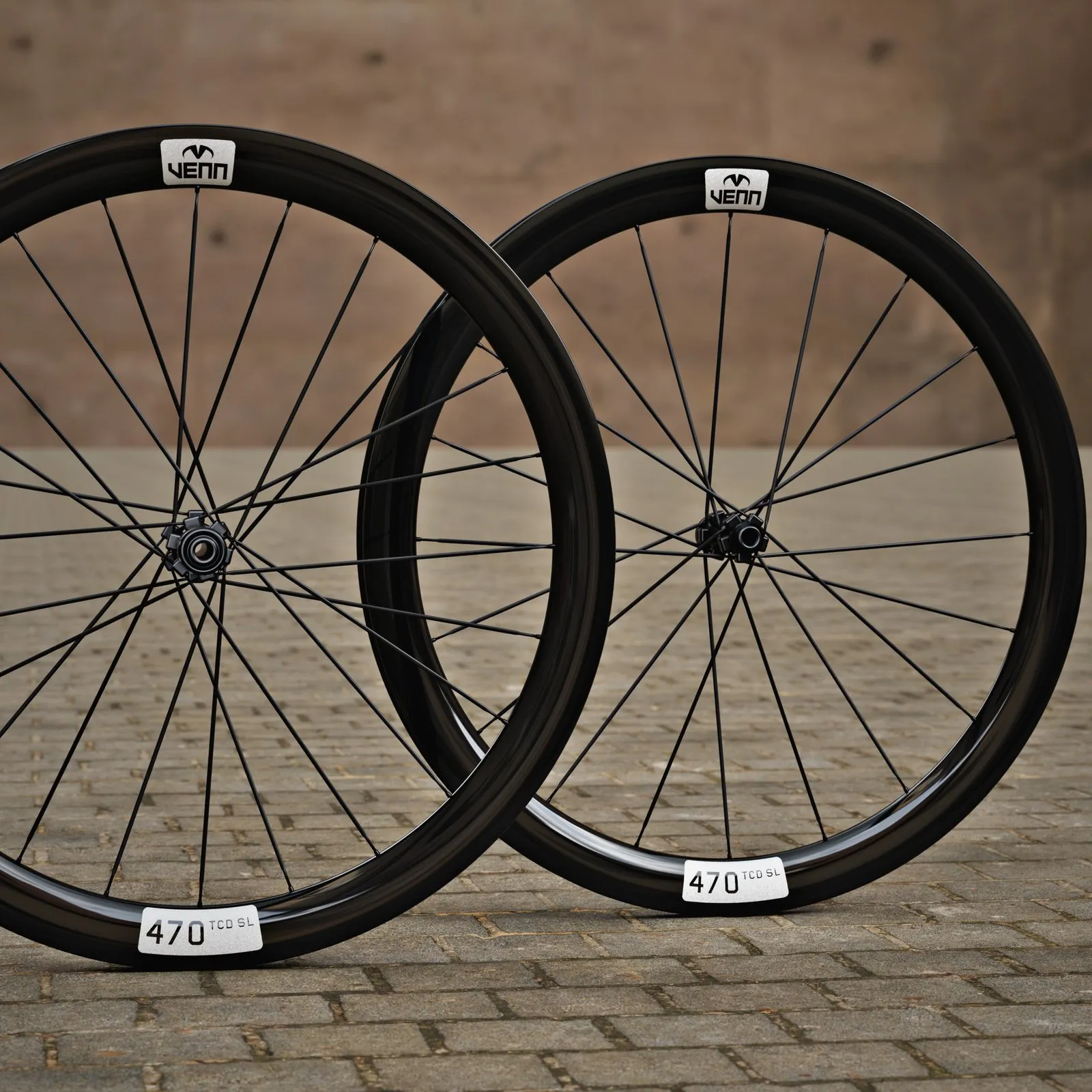 Venn 470 C SL carbon wielset, naast elkaar