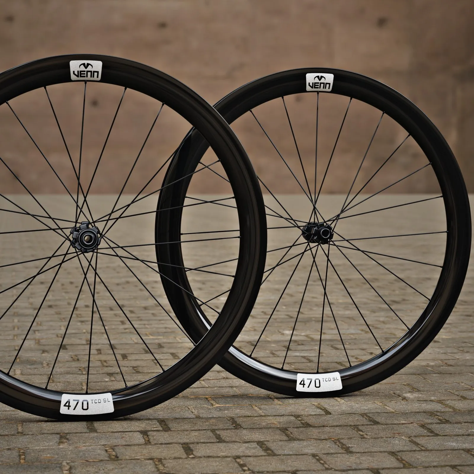 Venn 470 S carbon wielset, naast elkaar