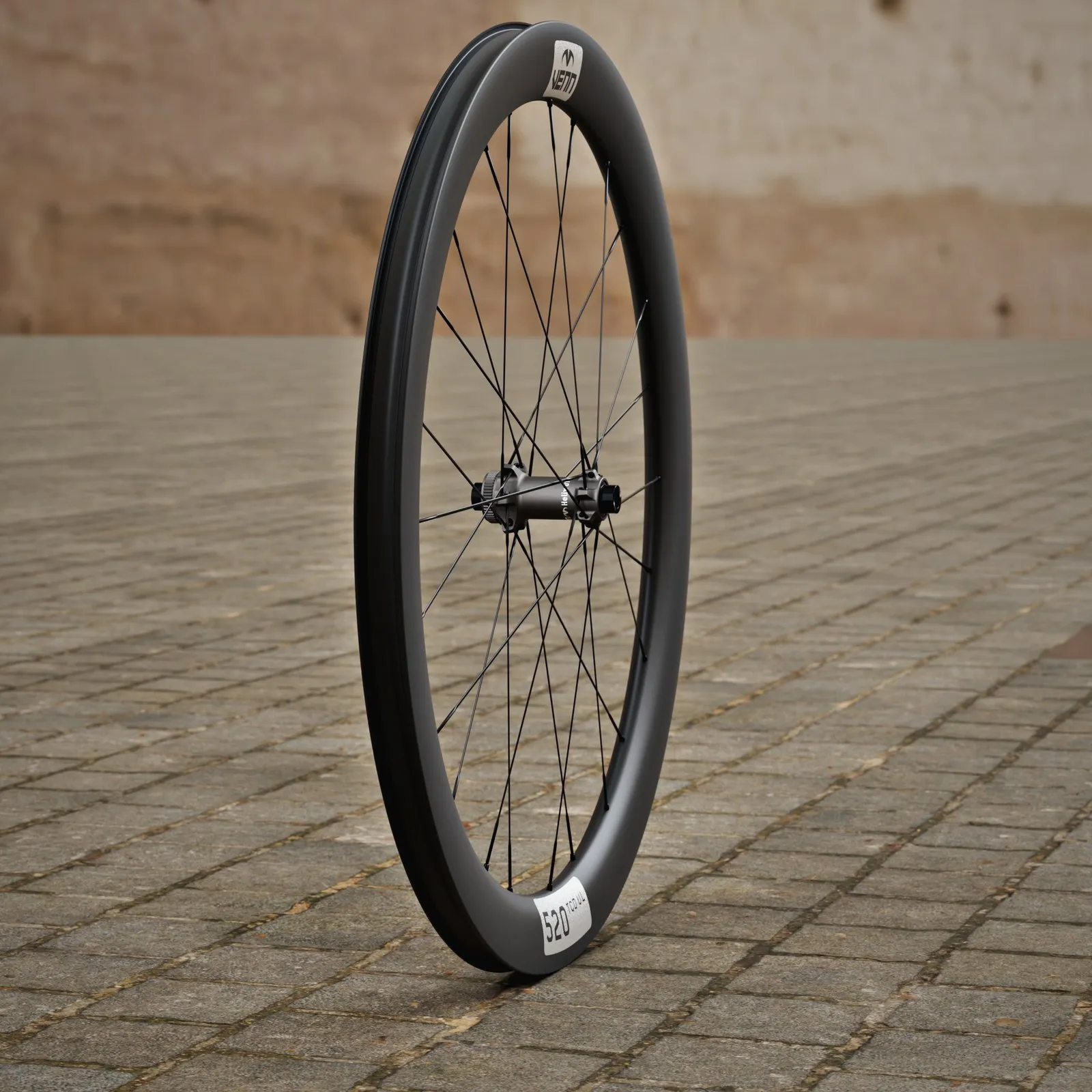 Venn 520 HE1 carbon wielset op Venn Helix-01 naven, langs de velg